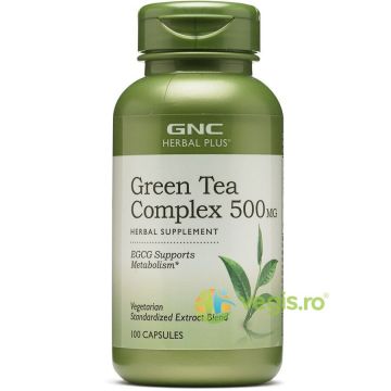 Complex de Ceai Verde (Green Tea Complex) Herbal Plus 500mg 100cps