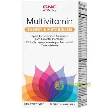 Complex de Multivitamine Energie si Metabolism pentru Femei 90tb cu eliberare prelungita