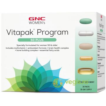Complex de Multivitamine pentru Femei 50 Plus Vitapak 30buc