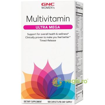 Complex de Multivitamine pentru Femei Ultra Mega 180tb cu eliberare prelungita