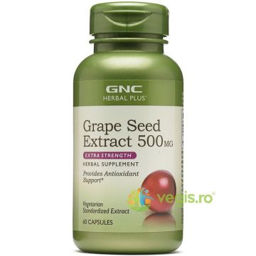 Extract din Seminte de Struguri (Grape Seed Extract) Herbal Plus 500mg 60cps