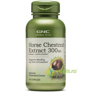 Extract Standardizat de Castan Salbatic (Horse Chestnut) Herbal Plus 300mg 100cps vegetale