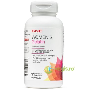 Gelatina (Gelatin) - Suport pentru Piele, Par si Unghii Women`s 778mg 60cps