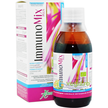 ImmunoMix Plus Sirop pentru Copii si Adulti cu Echinacea si Soc Ecologic/Bio 210g