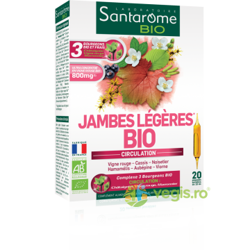 Jambes Legeres BIO (Picioare Usoare) Ecologic/Bio 20fiole