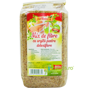 Mix de Fibre cu Argila pentru Detoxifiere 200g