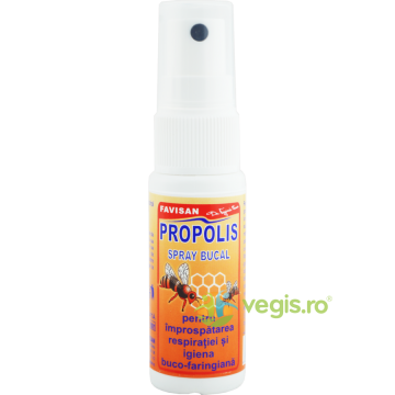 Propolis Spray Bucal pentru Respiratie Proaspata si Igiena Buco-Faringiana 30ml