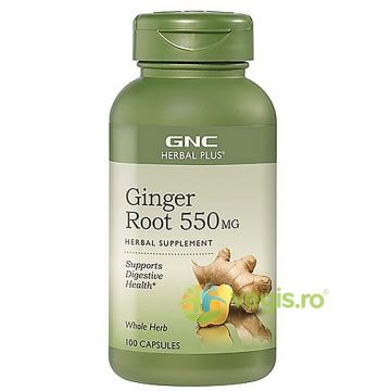 Radacina de Ghimbir (Ginger Root) Herbal Plus 550mg 100cps