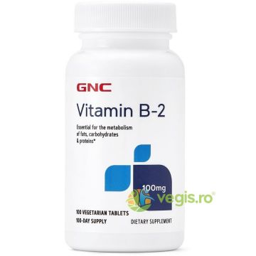 Vitamina B-2 100mg 100tb vegetale