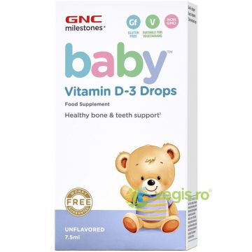 Vitamina D3 Picaturi pentru Bebelusi Milestones Baby 7.5ml