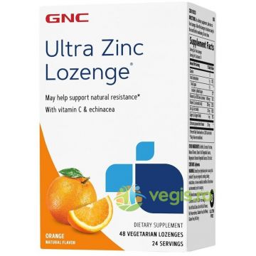Zinc Dropsuri cu Aroma de Portocale (Ultra Zinc) 48buc