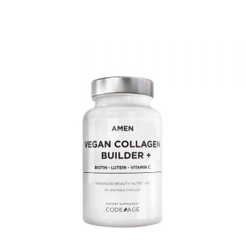 Amen Vegan Collagen Builder, Colagen Vegan cu Biotina, Luteina si Vitamina C, 30cps, Codeage