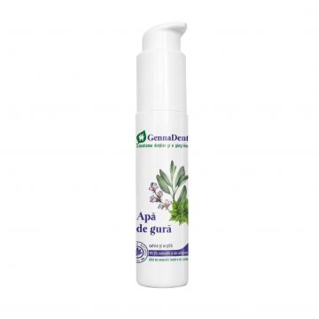 Apa de Gura Naturala Genna Dent cu salvie si argila 45ml - Viva Natura