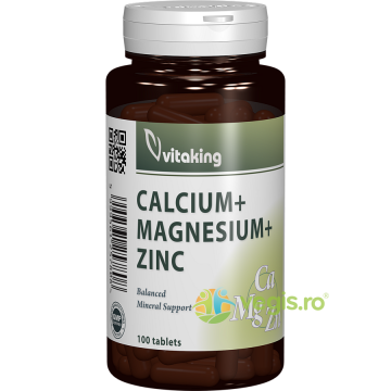 Calciu + Magneziu + Zinc 100cpr