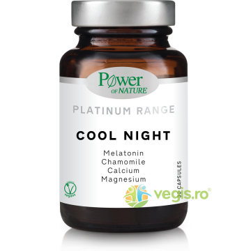 Cool Night (Melatonina, Musetel, Calciu, Magneziu) Platinum 30cps