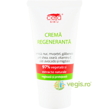 Crema Regeneranta cu Arnica si Vitamina E 97% Vegetala 50ml