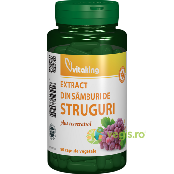 Extract Samburi de Struguri cu Resveratrol 90cps vegetale