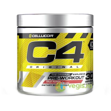 Formula Pre-Workout cu Aroma de Punch de Fructe (Cellucor C4 Original) 180g