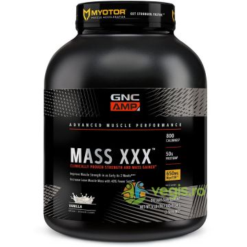 Gainer Proteic cu Aroma de Vanilie Amp Mass Xxx 2724g