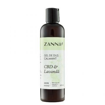 Gel de dus Calmant cu CBD si Lavanda, 250ml - Zanna