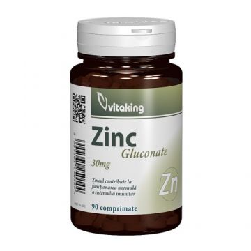 Gluconat de Zinc 30mg 90cpr Vitaking