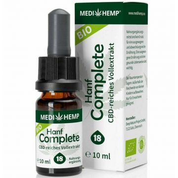 Hemp Complete 18% CBD, eco-bio, 10ml Medihemp