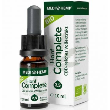 Hemp Complete 2,5% CBD, eco-bio, 10ml Medihemp