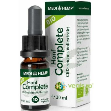 Hemp Complete cu 10% CBD Ecologic/Bio 10ml