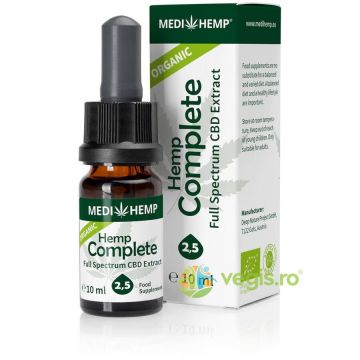 Hemp Complete cu 2,5% CBD Ecologic/Bio 10ml