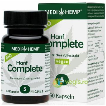 Hemp Complete cu 5% CBD Ecologic/Bio 60cps