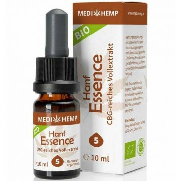 Hemp Essence cu CBG 5% eco-bio, 10ml Medihemp