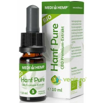 Hemp Pure cu 5% CBD Ecologic/Bio 10ml