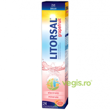 Litorsal Electroliti cu Aroma de Grapefruit 24cpr efervescente