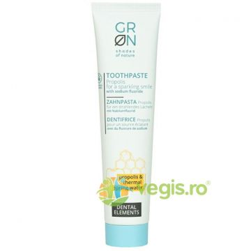 Pasta de Dinti cu Propolis, Apa Termala si Fluorura de Sodiu Dental Elements Ecologica/Bio 75ml