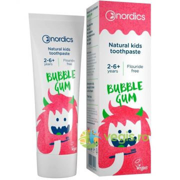 Pasta de Dinti Naturala Pentru Copii Bubble Gum 50ml