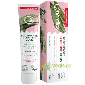 Pasta de Dinti Sensitive cu Urzica si Salvie Ecologica/Bio 75ml