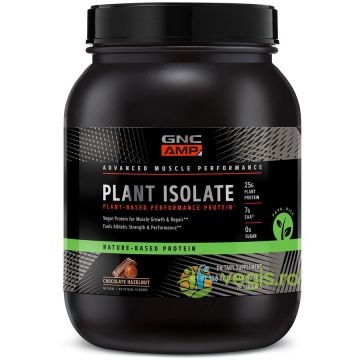 Proteina Vegana cu Aroma de Ciocolata si Alune Amp Plant Isolate 929.6g