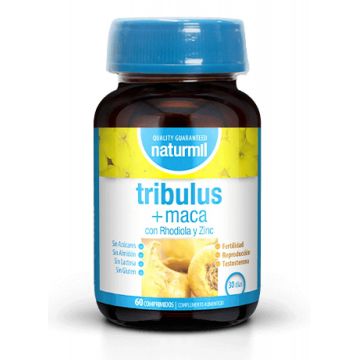 TRIBULUS 350mg + PERUVIAN MACA 350mg, 60 tablete, Naturmil - Type Nature