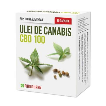 Ulei de Canabis - CBD 100, 30cps - Parapharm