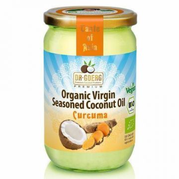 Ulei de cocos condimentat cu turmeric, eco-bio, 190 ml, Dr. Goerg