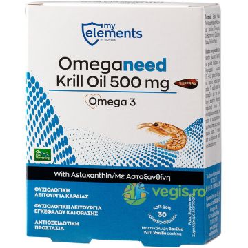 Ulei De Krill Omega 3 500mg 30cps