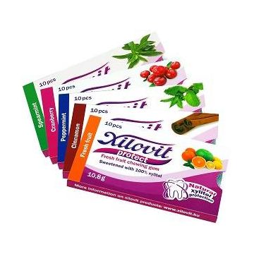 Xilovit - guma de mestecat cu xylitol - afine 10,8g