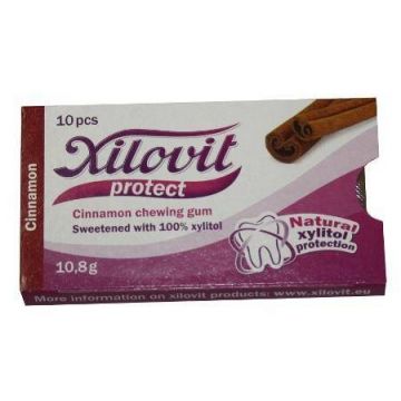 Xilovit - guma de mestecat cu xylitol - scortisoara - 10,8g