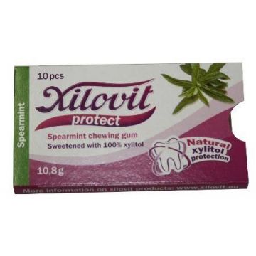 Xilovit - guma de mestecat cu xylitol - spearmint 10,8g