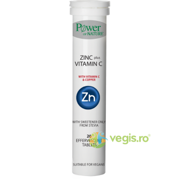 Zinc Plus Vitamina C 500mg si Cupru 20tb efervescente