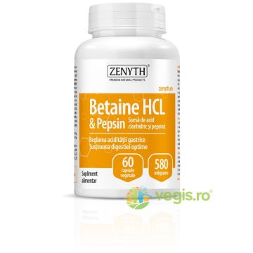Betain HCI & Pepsin 580mg 60cps