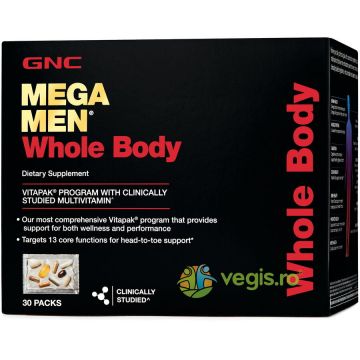 Complex de Multivitamine pentru Barbati pentru Intregul Organism Mega Men Vitapak 30buc