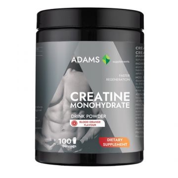 Creatina monohidrata (portocala rosie), 450gr, Adams