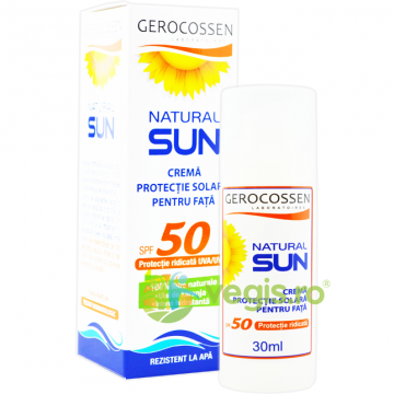 Crema Protectie Solara pentru Fata SPF50 Natural Sun 30ml