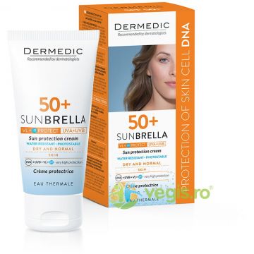 Crema Protectie Solara pentru Ten Uscat si Normal SPF 50+ SUNBRELLA 50ml